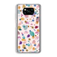 Terrazzo Memphis Pink: Xiaomi Poco X3 NFC Transparant Hoesje