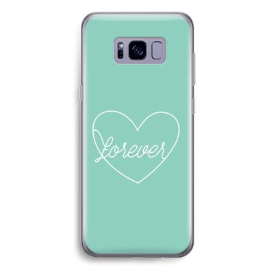 Forever heart pastel: Samsung Galaxy S8 Plus Transparant Hoesje