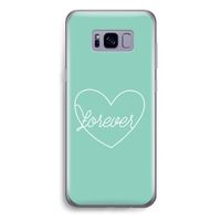 Forever heart pastel: Samsung Galaxy S8 Plus Transparant Hoesje