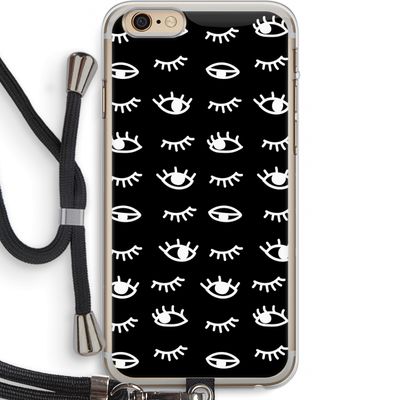 Eye pattern #3: iPhone 6 PLUS / 6S PLUS Transparant Hoesje met koord