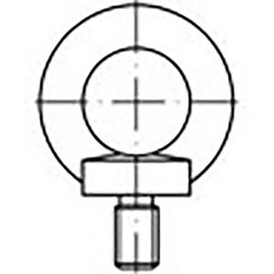 TOOLCRAFT TO-6855675 Ringbouten M6 DIN 580 Staal 25 stuk(s)