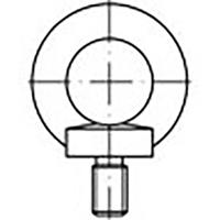 TOOLCRAFT TO-6855675 Ringbouten M6 DIN 580 Staal 25 stuk(s) - thumbnail