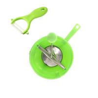 Set van 2 speciale aardappelpuree-besteksets met dunschiller en groentemolen - FACKELMANN - Set van 2 speciale aardappelpuree-besteksets met dunschiller en groentemolen - FACKELMANN -