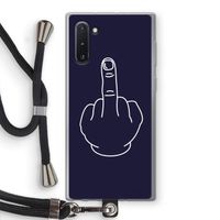 F**k U: Samsung Galaxy Note 10 Transparant Hoesje met koord