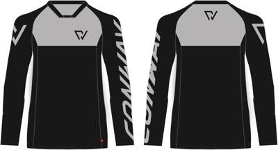 CONWAY Freeride jersey ls size s black/grey