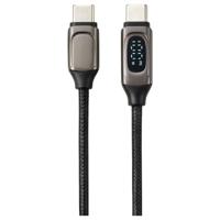 Renkforce USB-kabel USB 2.0 USB-C stekker 1.00 m Aluminium (metallic) Afscherming gevlochten, Aluminium-stekker RF-6249318