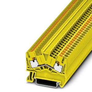 Phoenix Contact 1037084 Doorgangsklem Push-In-klem Geel 50 stuk(s)