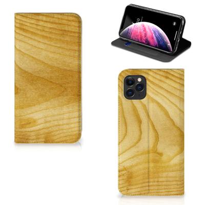 Apple iPhone 11 Pro Max Book | Wallet Case | Licht Hout