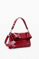 Glanzende flap tas - RED - U