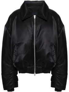 Juun.J veste bomber à col pointu - Noir