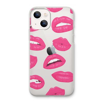 Bite my lip: iPhone 13 mini Transparant Hoesje