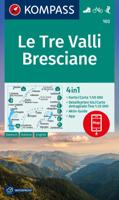 Wandelkaart 103 Le Tre Valli Bresciane | Kompass