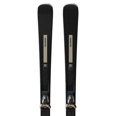 Salomon E S/Max N°10 + M10 GW L80 Ski Dames Black/Light Bronze Met. 150