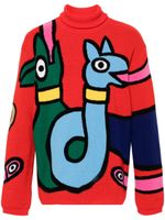 Walter Van Beirendonck pull Viper en laine - Rouge - thumbnail