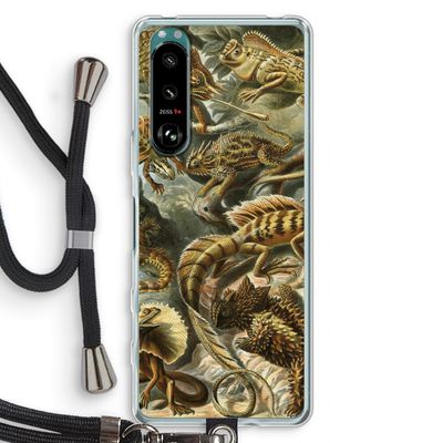 Haeckel Lacertilia: Sony Xperia 5 III Transparant Hoesje met koord