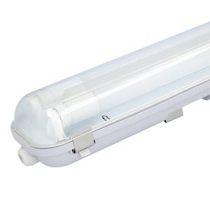 LED TL armatuur 120 cm 6000K IP65 incl. flikkervrije 2x18 Watt (dubbel) LED buizen 3960 Lumen