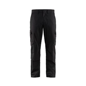 Blåkläder Industrie werkbroek stretch met kniezakken 14481832 | Zwart | Maat 46 - 7330509759820