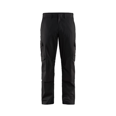 Blåkläder Industrie werkbroek stretch met kniezakken 14481832 | Zwart | Maat 46 - 7330509759820