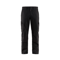 Blåkläder Industrie werkbroek stretch met kniezakken 14481832 | Zwart | Maat 46 - 7330509759820