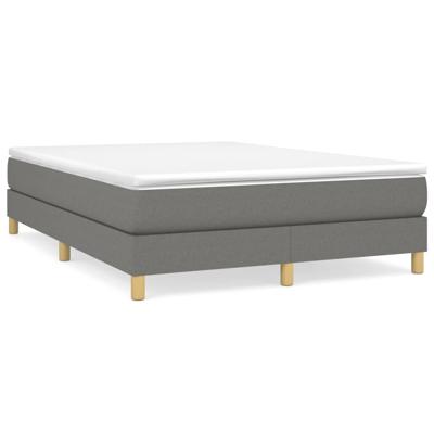 Bedframe zonder matras stof donkergrijs 140x200 cm
