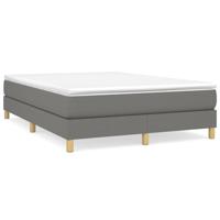 Bedframe zonder matras stof donkergrijs 140x200 cm