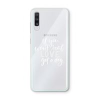 Partner in crime: Samsung Galaxy A70 Transparant Hoesje