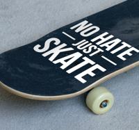 Skateboard no hate sticker