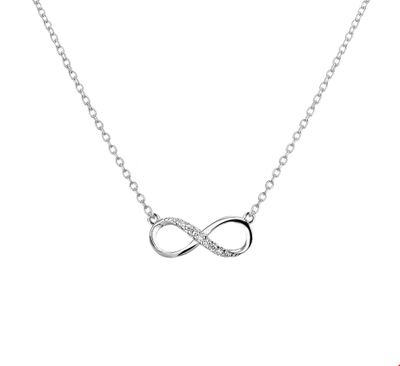TFT Zilveren Ketting Infinity Zirkonia 1,2 mm x 36+4 cm