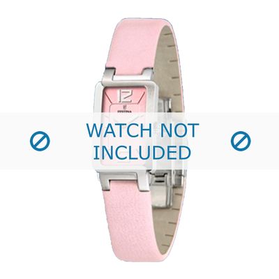 Festina horlogeband F16218-2 / F16218-C Leder Roze