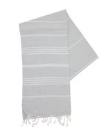 The One Towelling Hamamdoek Lichtgrijs/Wit The One Towelling Hamamdoek Lichtgrijs/Wit