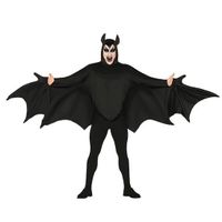 Vleermuis verkleed kostuum zwart voor heren - thumbnail