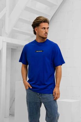 Versace Jeans Couture Silicon Patch T-Shirt Heren Blauw - Maat M - Kleur: Blauw | Soccerfanshop