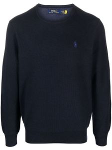 Polo Ralph Lauren pull en coton à logo brodé - Bleu