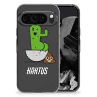 Google Pixel 9 Pro XL Telefoonhoesje met Naam Cactus Poo