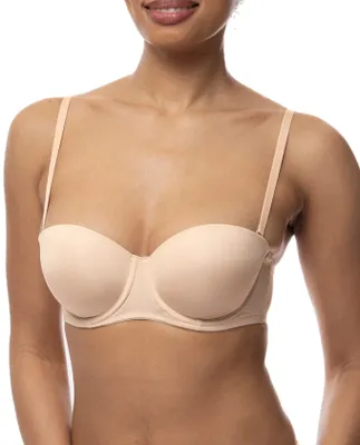 Balconette BH - Strapless - Michelle - Bh met verwijderbare bandjes - Wit - Zwart - Huidskleur