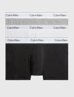 Calvin Klein 3-Pack Trunks heren - Boxershorts met korte pijpjes - Katoenen boxers voor mannen