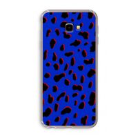 Blue Leopard: Samsung Galaxy J4 Plus Transparant Hoesje