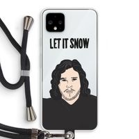 Let It Snow: Pixel 4 XL Transparant Hoesje met koord