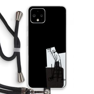 Musketon Painter: Pixel 4 Transparant Hoesje met koord