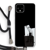 Musketon Painter: Pixel 4 Transparant Hoesje met koord