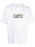 Maison Kitsuné logo-print cotton T-shirt - Blanc - thumbnail