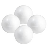 Piepschuim hobby vorm - 4x - bol - 50 cm - DIY knutsel figuren - halve schalen