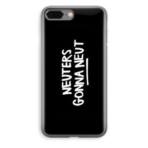 Neuters (zwart): iPhone 8 Plus Transparant Hoesje