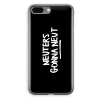 Neuters (zwart): iPhone 8 Plus Transparant Hoesje