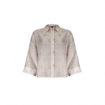 Poools - Beige | Dames | Blouse | Beige | 46 | regular | Kamst mode