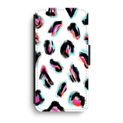 Cheetah color: iPhone XR Flip Hoesje