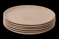 Set van 6 dinerborden - 27 cm - Maia - zandkleurig - Portugees stoneware