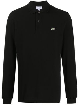 Lacoste polo à patch logo - Noir