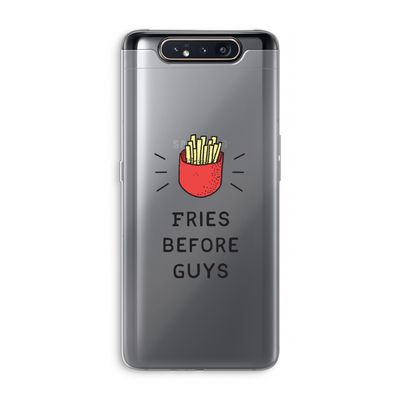 Fries before guys: Samsung Galaxy A80 Transparant Hoesje
