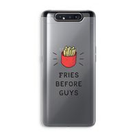 Fries before guys: Samsung Galaxy A80 Transparant Hoesje